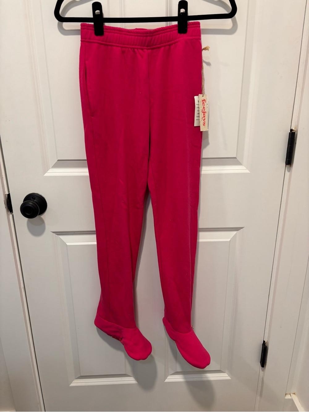 Feejays Vintage Hot Pink Footed Sweatpants NWT Size Medium